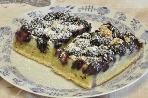 Borůvkový koláč piškotový – Snadné Česko recept, zvládnete za 45 - 60 minut